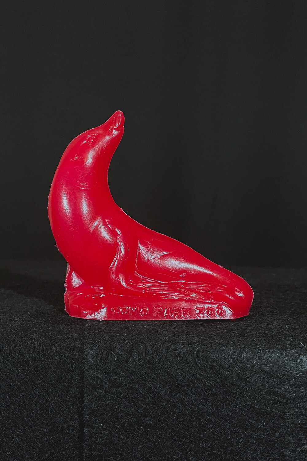 Red Mold-A-Rama Seal Figurine from Como Park Zoo