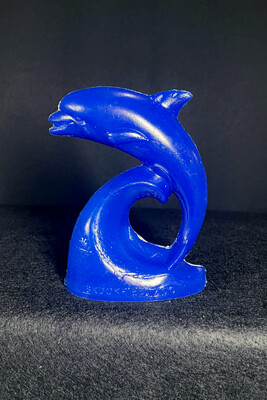 Blue Mold-A-Rama Dolphin Figurine from Brookfield Zoo