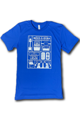 Adult Mold-A-Rama Machine Blueprint T-Shirt