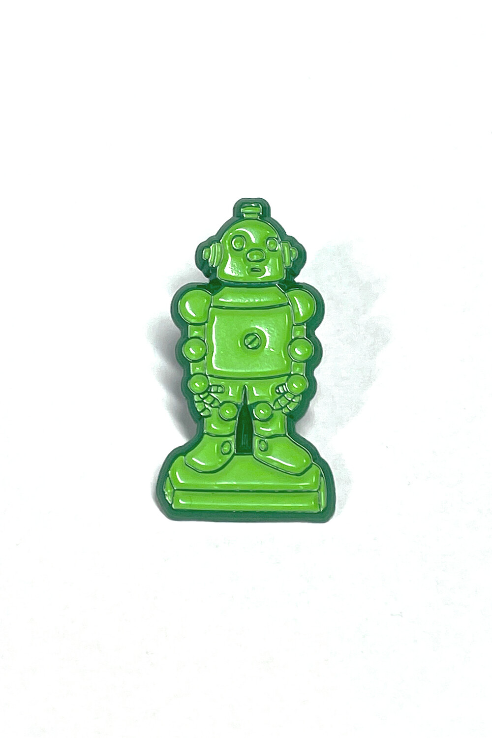 Front of Mold-A-Rama Space Robot Soft Enamel Pin