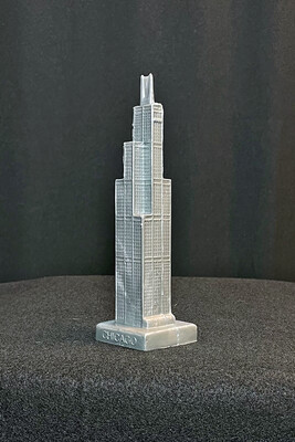 Silver Willis Tower Mold-A-Rama Statue