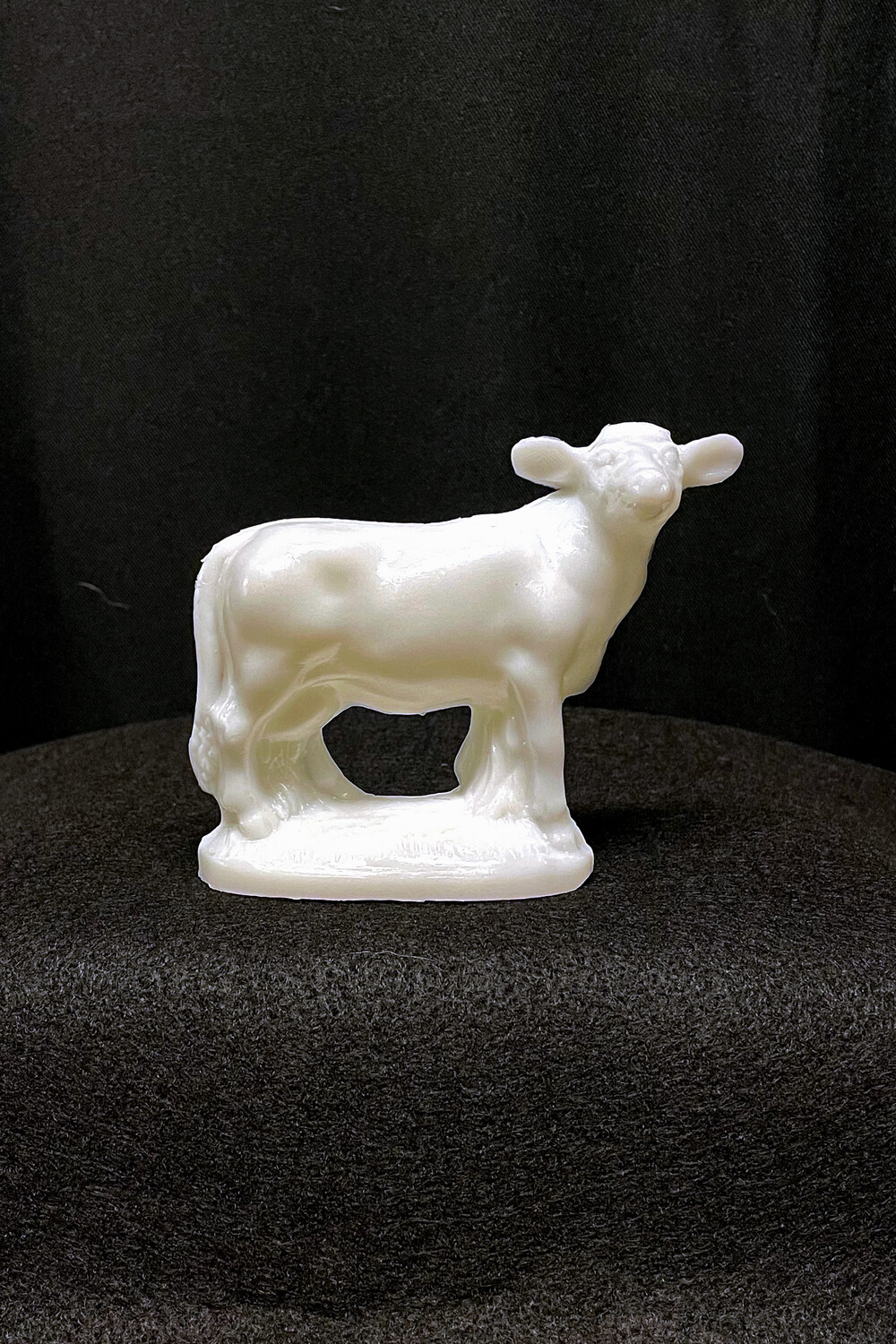 White Cow Mold-A-Rama Figurine
