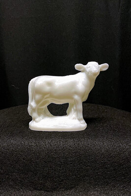 White Cow Mold-A-Rama Figurine