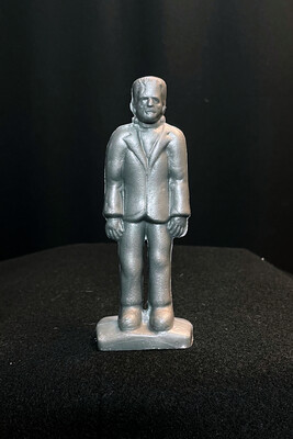 Silver Standing Monster Mold-A-Rama Figurine