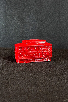 Cable Car Red Cable Car Mold-A-Rama statue