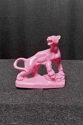 Pink Mold-A-Rama Panther Figurine from San Antonio Zoo