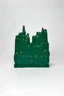 Chicago Skyline: Museum of Science & Industry, Color Option(s): Dark Green