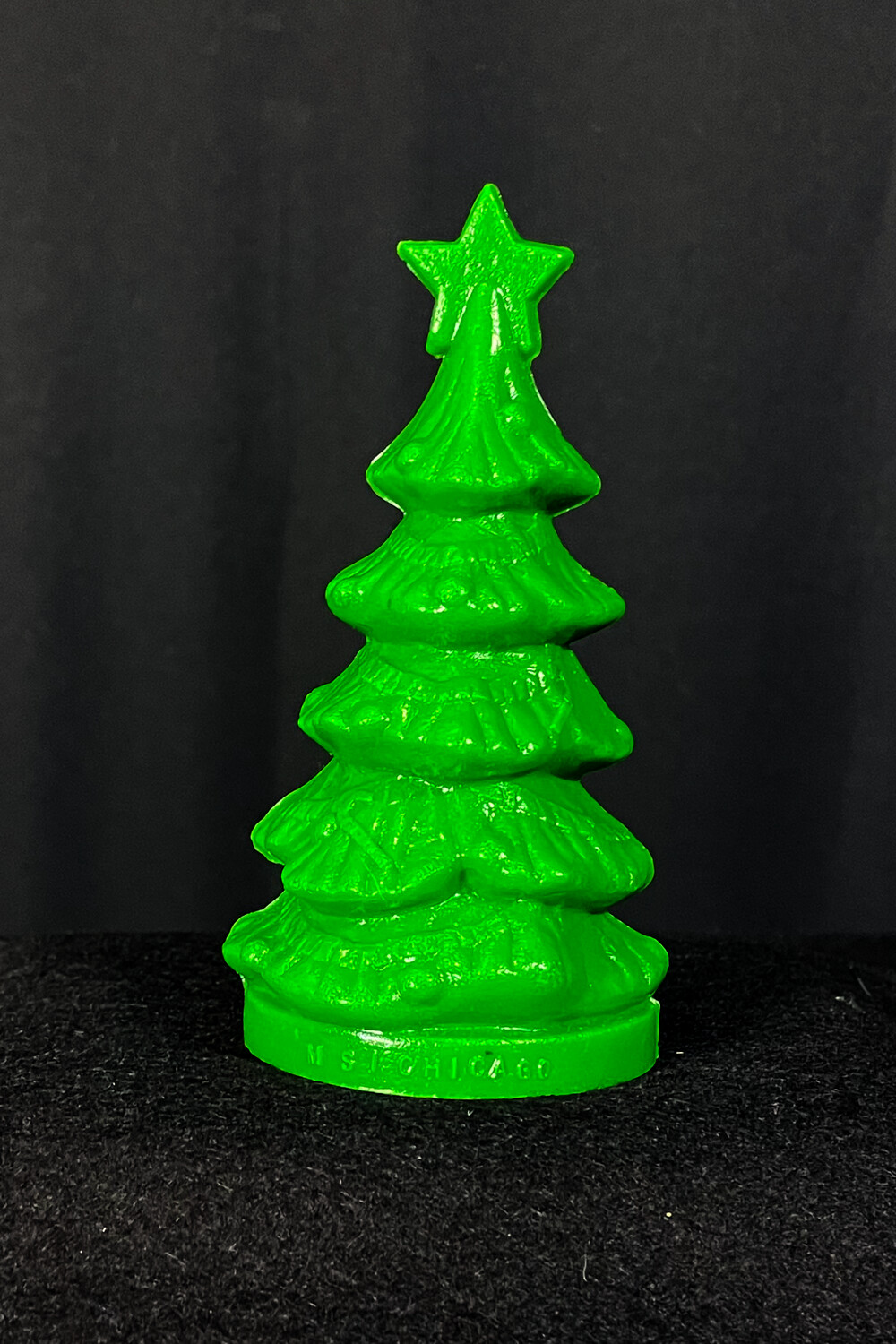 Green Mold-A-Rama Holiday Tree Statue from Museum of Science & Industry