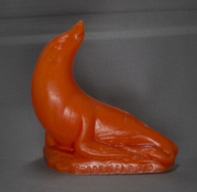 Red Mold-A-Rama Seal Figurine from Brookfield Zoo