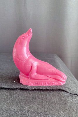 Pink Mold-A-Rama Seal Figurine from Brookfield Zoo