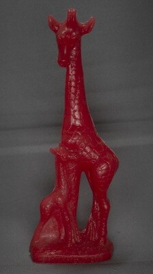 Red Mold-A-Rama Giraffe Figurine from Brookfield Zoo Alternative