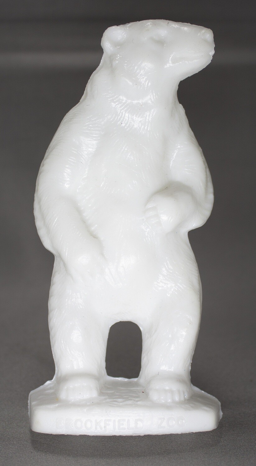 Plastic Polar Bear Souvenir [Brookfield Zoo] | Mold-A-Rama Inc.