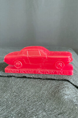 Red Mold-A-Rama 1965 Mustang Statue from Henry Ford Museum