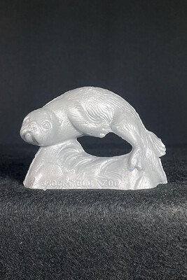 Otter: Brookfield Zoo Silver Mold-A-Rama Otter Figurine from Brookfield Zoo