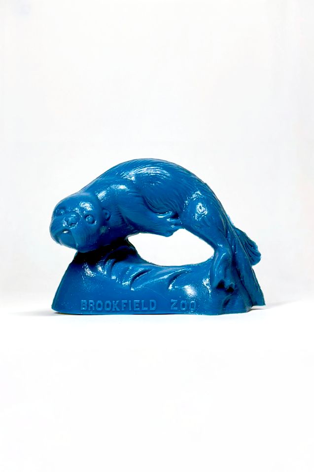 Silver Mold-A-Rama Otter Figurine from Brookfield Zoo