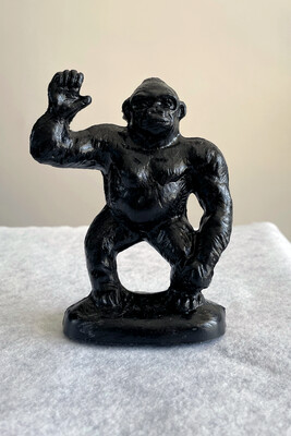 Gorilla: Milwaukee County Zoo Black Mold-A-Rama Gorilla Figurine from Milwaukee County Zoo