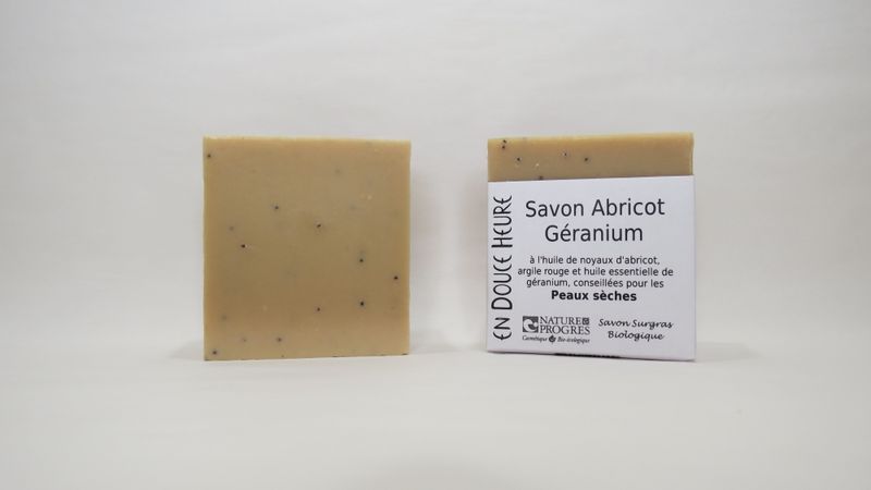Savon ABRICOT GÉRANIUM - Visage et Corps - 100g