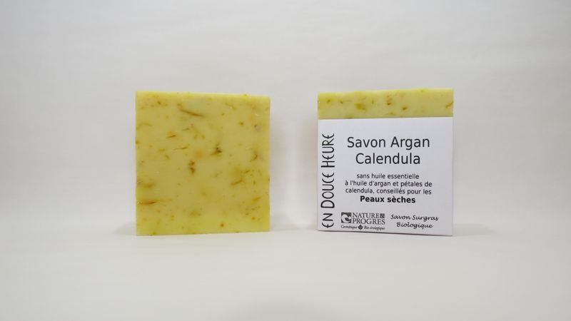 Savon ARGAN CALENDULA - Visage et Corps - 100g