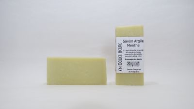 Savon ARGILE MENTHE - Savon DENTIFRICE - 20g