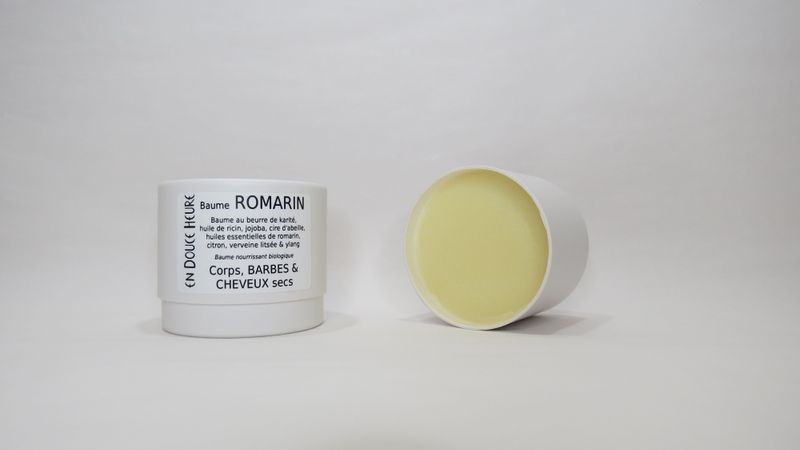 Baume ROMARIN - Corps, Barbe et Cheveux - Pot Carton 50g
