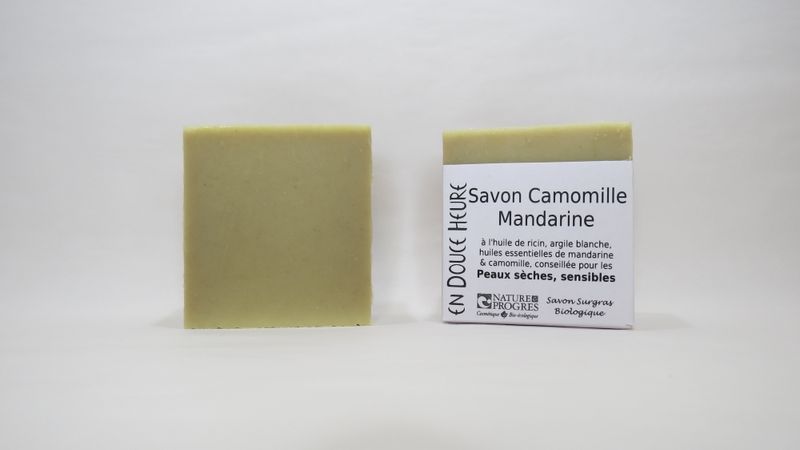 Savon CAMOMILLE MANDARINE - Visage et Corps - 100g