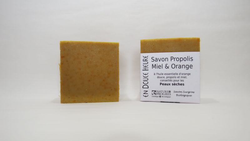 Savon PROPOLIS MIEL ORANGE - Visage et Corps - 100g