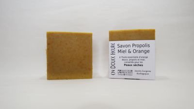 Savon PROPOLIS MIEL ORANGE - Visage et Corps - 100g
