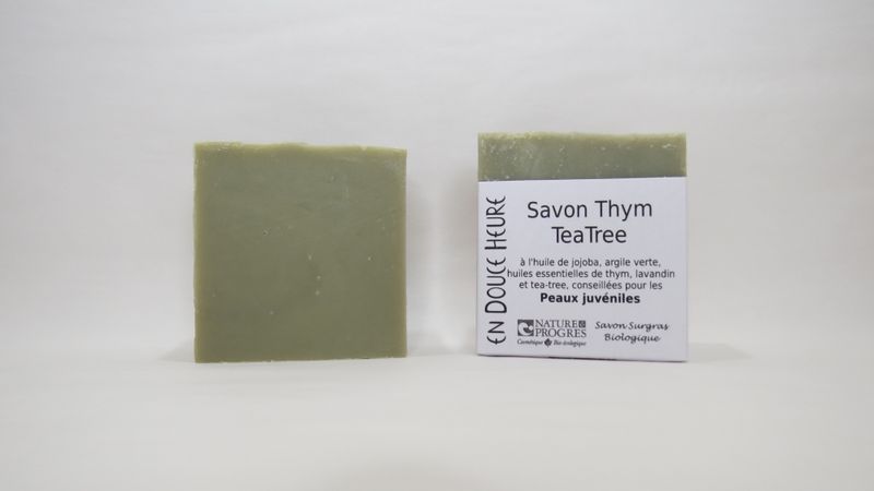 Savon THYM TEA TREE - Ados, Visage et Corps - 100g