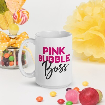 Pink Bubble Boss Mug