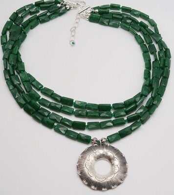 Emerald Jade & Silver