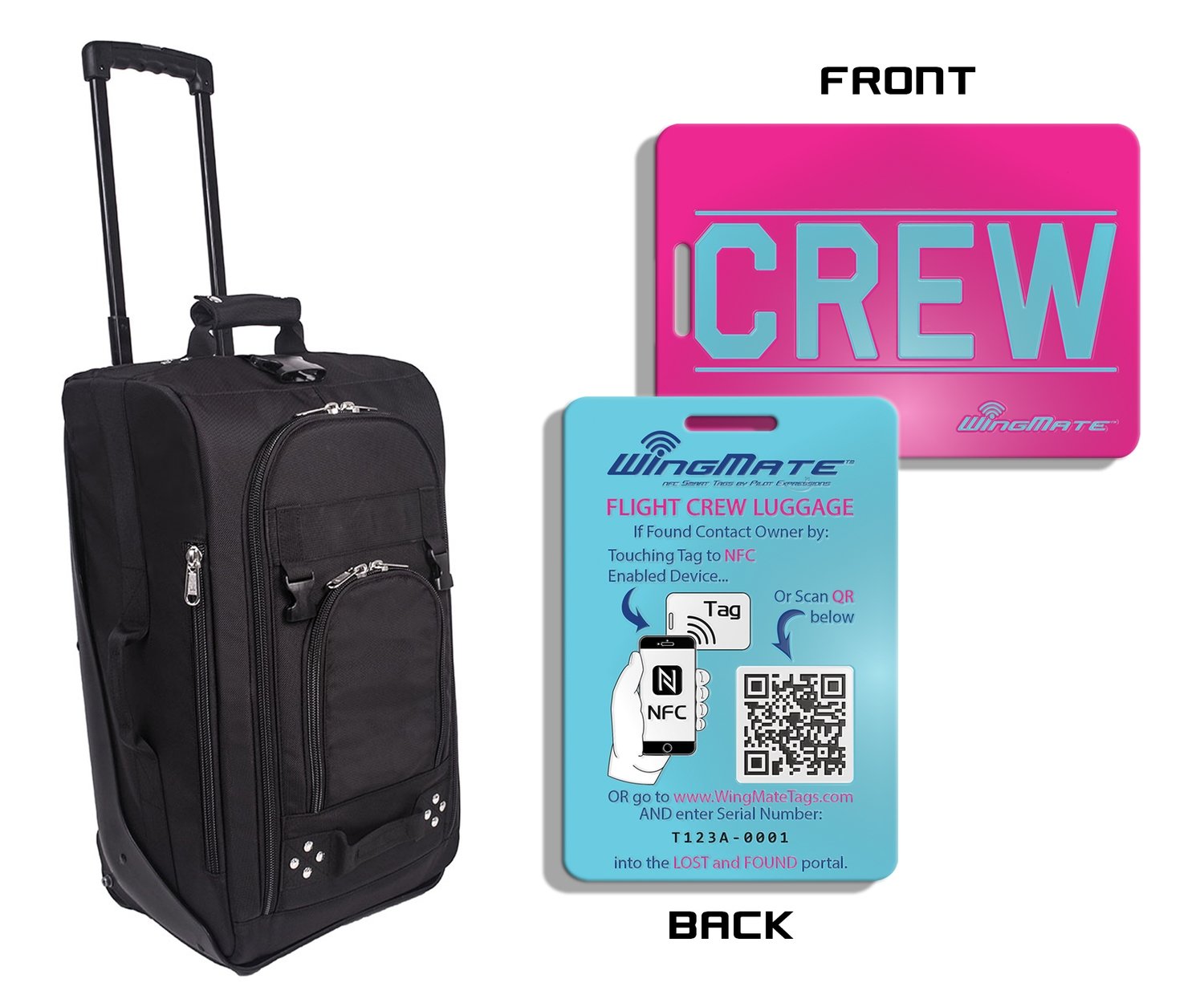 cabin crew luggage tags