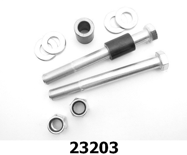 Rear Coilover Bolt Kit, steel spacers
