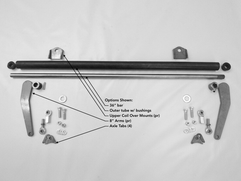 Sway Bar Kit, Trim to Fit, 3/4" Bar
