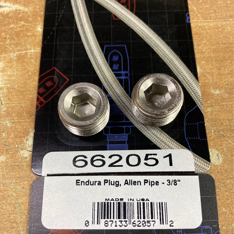 Plug; 3/8 NPT, Endura, PR