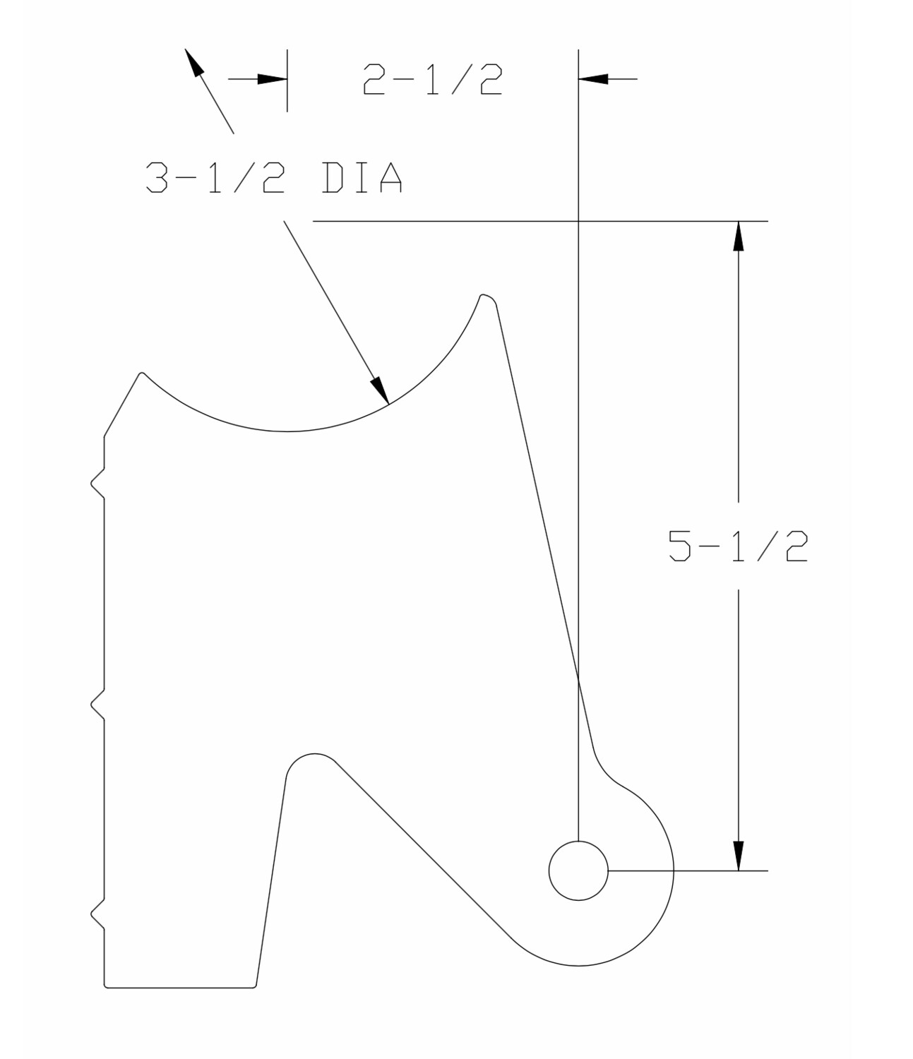 Axle Bracket; Triangulated; Custom Specs