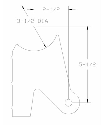 Axle Bracket; Triangulated; Custom Specs