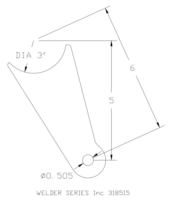 Rear 4-link axle bracket plate