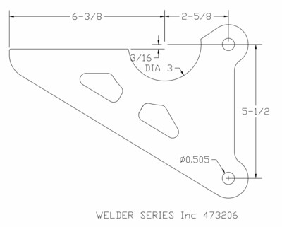 Axle Bracket Side Plate, Axle Tube Diameter: 3&quot;