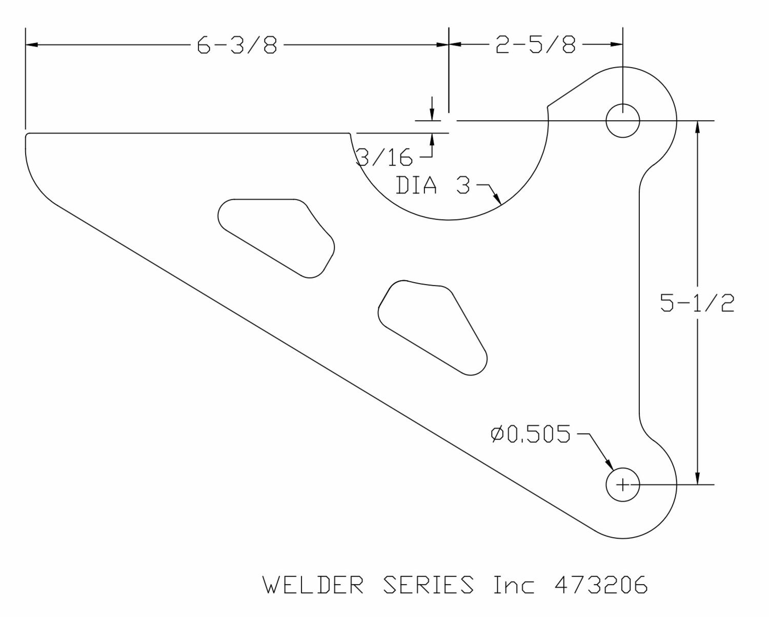 Axle Bracket Side Plate, Axle Tube Diameter: 3&quot;
