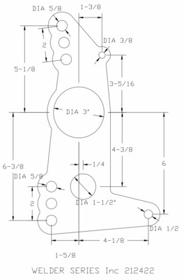 Axle Bracket Plate - Pro Street Four Link