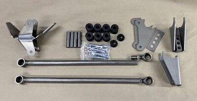 PARALLEL REAR FOUR LINK KIT, welded, 3" axle; separate 4-link/c-o brackets