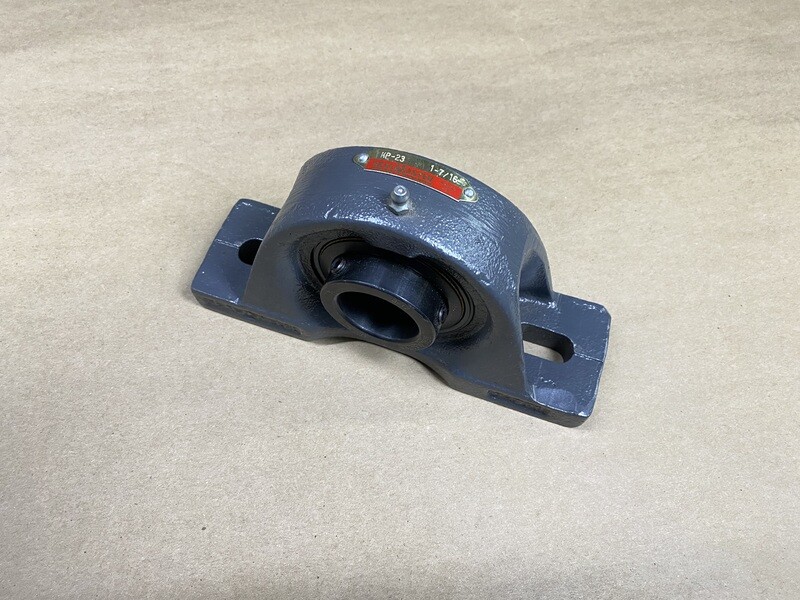 Pillow Block Ball Bearing Unit - 2-Bolt Base, 1-7/16 in Bore, Cast Iron Material, Medium Duty, Non-Expansion Bearing (Fixed)