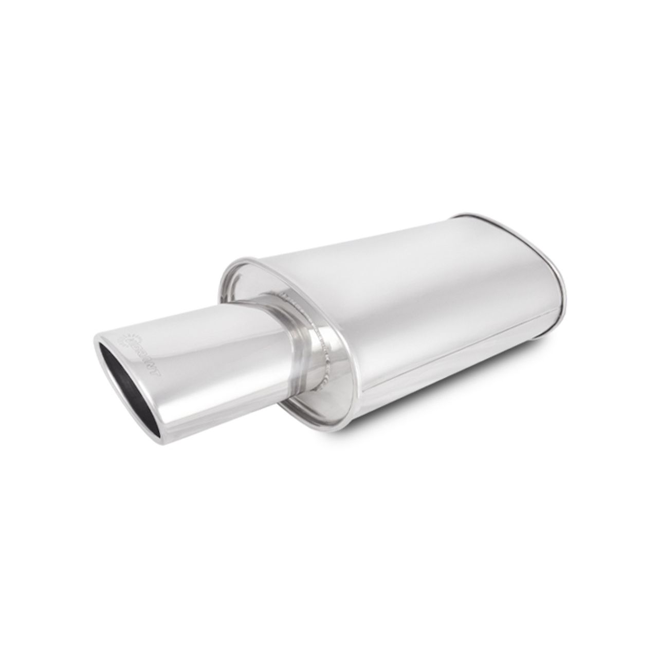Vibrant Performance 1042 STREETPOWER 23&quot; Universal Oval Muffler with 3&quot; Inlet and 4&quot; Round Angle-Cut Tip
