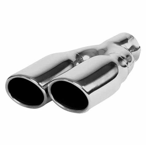 Vibrant Performance 1335 304 Stainless Steel Dual Oval Exhaust Tip – 2.25&quot; Inlet, 10&quot; Length