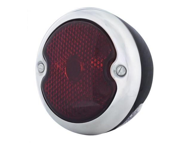 19 LED Tail Light With Integrated License Light – 1933–36 Ford Car, L/H, Stainless Housing