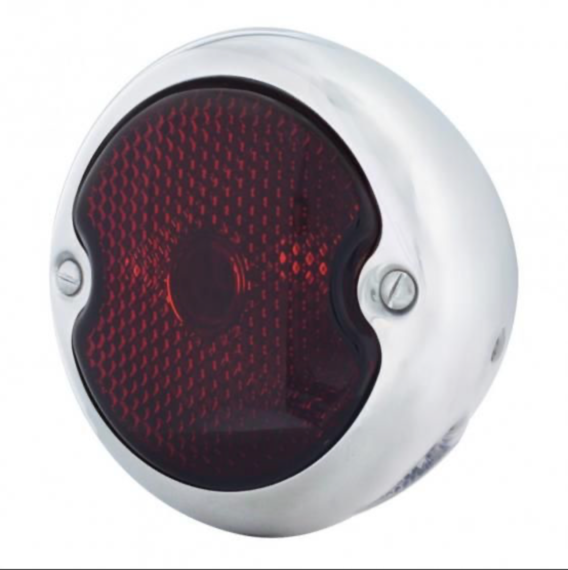 Tail Light Assembly – 1933–36 Ford Car/Truck, L/H, Stainless Housing with Glass Lens