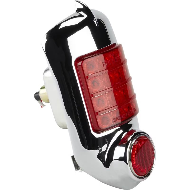 16 LED Tail Light Assembly with Chrome Housing for 1951-1952 Chevy Passenger Cars