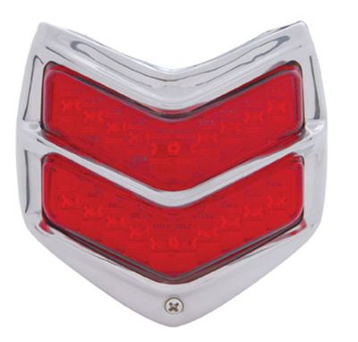 20 LED Tail Light Assembly – 1940 Ford Car, Black Housing with Stainless Bezel