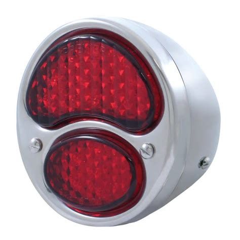 1928–31 Ford Tail Light – Right Side, 19 LED, Polished Stainless Steel