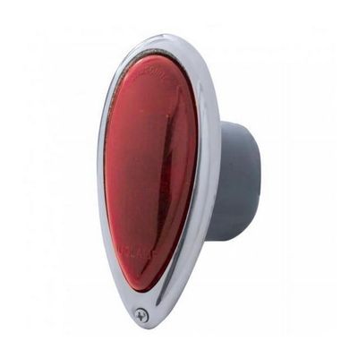 Incandescent Tail Light with Stainless Steel Rim for 1938–39 Ford Car